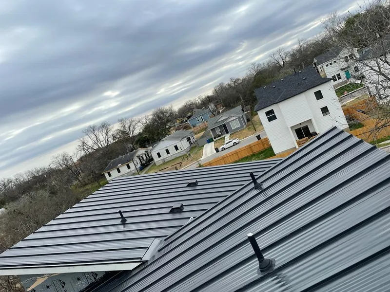 Standing seam metal roof panels with vents for Skylight Repair in Rochelle Park